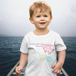 Multifärgad Fish T-Shirt