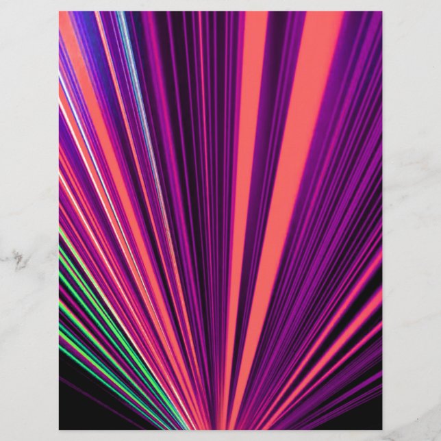 Multifärgad Fläkt i Laser Ljus Rosa, Lila, Grönt (Framsida)
