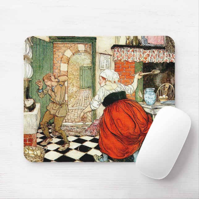 Multifärgad för konsthantritning av bakgrunden musmatta (Med mus)