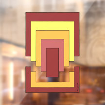 Multifärgad för rektangulär Abstrakt (70:s Stil)