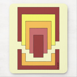 Multifärgad för rektangulär Abstrakt (70:s Stil) Musmatta