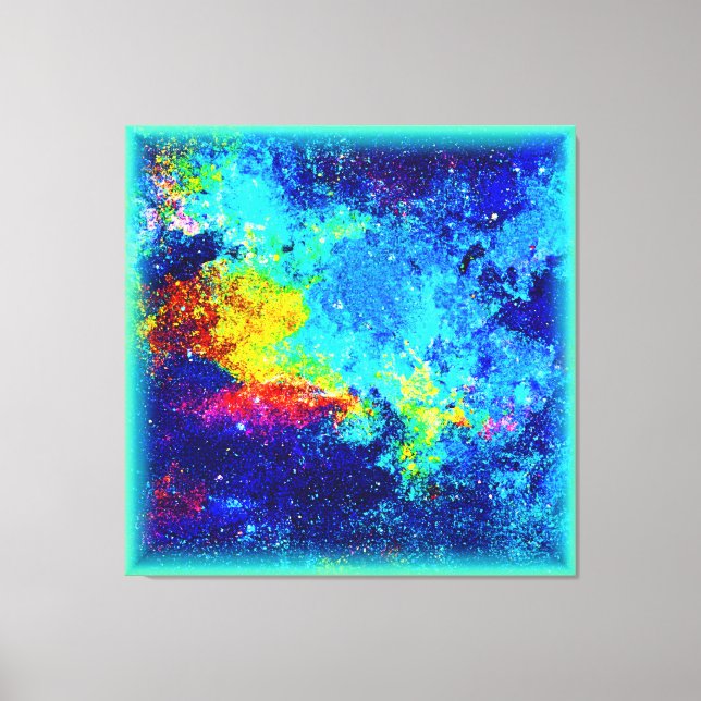 Multifärgad Galaxy-design. Köp nu Canvastryck (Framsida)