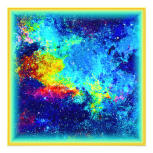 Multifärgad Galaxy-design. Köp nu Fototryck