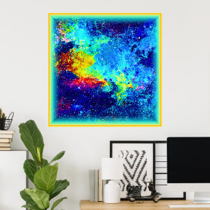 Multifärgad Galaxy-design. Köp nu Poster