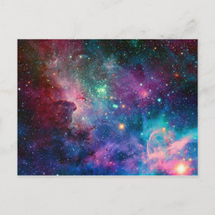 Multifärgad Galaxy vykort av S. Ambrose