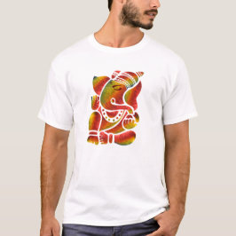 Multifärgad Ganesha-målning Tee