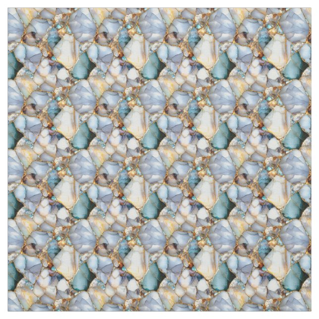 Multifärgad Gemstones Tyg (Provkarta)