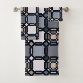 Multifärgad geometrisk ornament i muterade skuggor