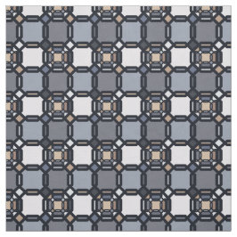 Multifärgad geometrisk ornament i muterade skuggor tyg