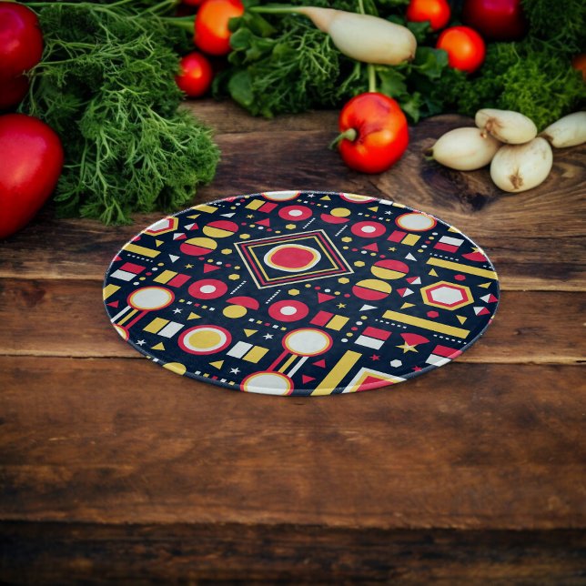Multifärgad Geometriska former Mönster (chopping board)