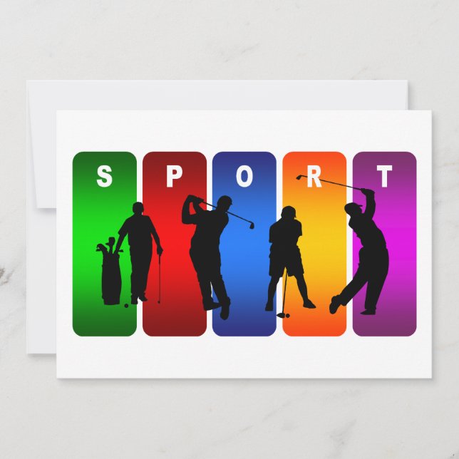 Multifärgad Golf Emblem (Framsida)