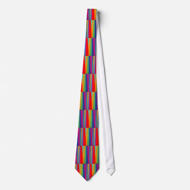 Multifärgad görad randig Tie Slips (Framsida)