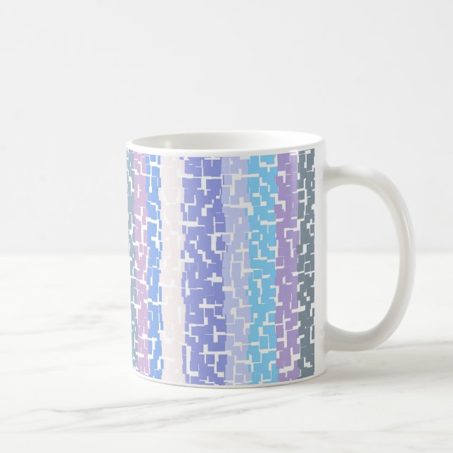 Multifärgad Grönt/Grått/iger/Rosa/Lila/blå Kaffemugg (Höger)