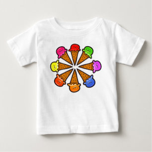 Multifärgad Ice Cream Cones No. 3 T Shirt