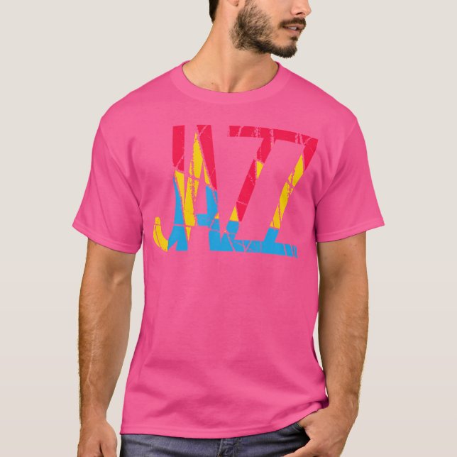 Multifärgad Jazz T Shirt (Framsida)