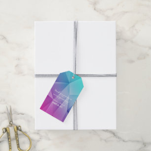 Multifärgad Jewel Tones Bröllop Gift Märkres Presentetikett