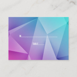 Multifärgad Jewel Tones Bröllop Place Cards Placeringskort
