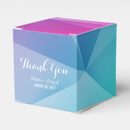 Multifärgad Jewel Tones Wedding Favor Boxes Presentaskar