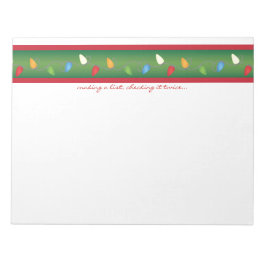 Multifärgad jul i Ljus Helgdag Anteckningsblock