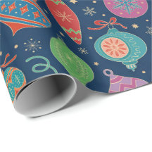 Multifärgad Julgran Dekorationen Mönster vid Guld