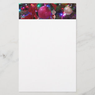 Multifärgad Julgran färgad Helgdag Brevpapper
