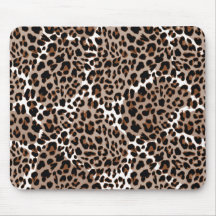 MultiFärgad Leopard Print Mousepad