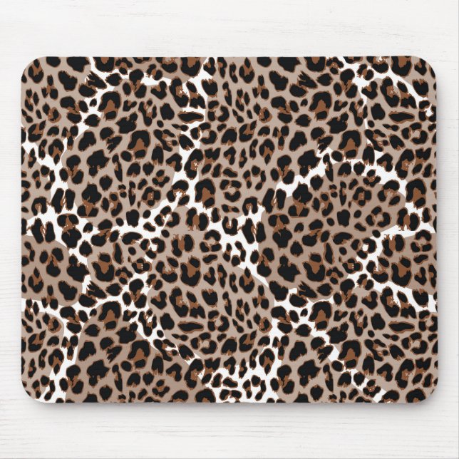 MultiFärgad Leopard Print Mousepad Musmatta (Framsidan)