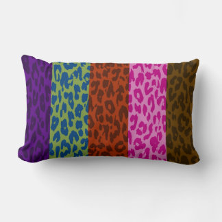Multifärgad Leopard Print Skin Rand Mönster 8 Lumbarkudde