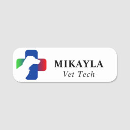 Multifärgad Medical Symbol Hund Vet Namnbricka