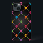 Multifärgad mönster med döskallar<br><div class="desc">Multifärgad sömlös mönster med döskallar. EPS 8-vektorillustration. Innehåller genomskinlighetseffekter. © och ® Bigstock® - Med förbehåll för alla Höger.</div>