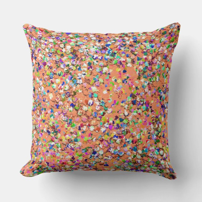Multifärgad Mosaic Modern Grit Glitter #5 Kudde (Framsida)