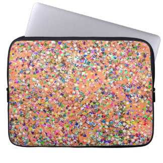 Multifärgad Mosaic Modern Grit Glitter #5 Laptop Sleeve