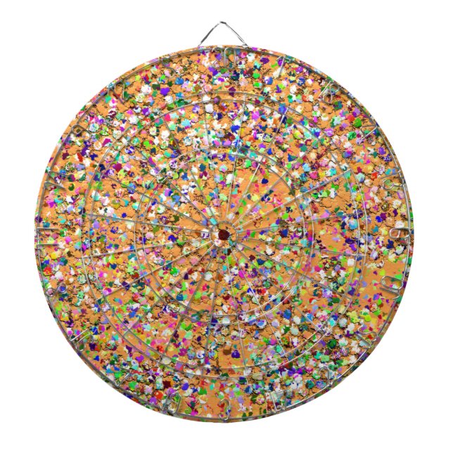 Multifärgad Mosaic Modern Grit Glitter #9 Darttavla (Framsidan)