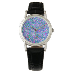 Multifärgad Mosaic Modern Grit Glitter Armbandsur