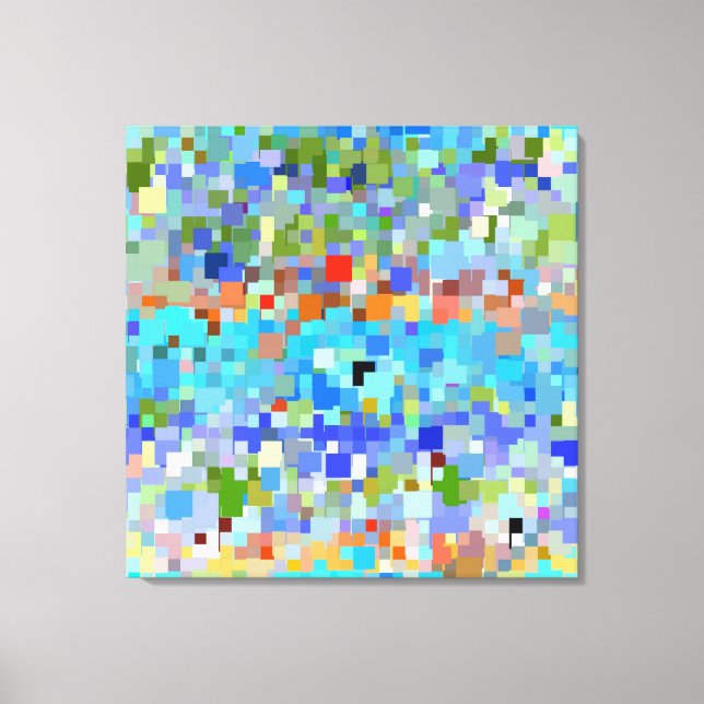 Multifärgad Mosaic Mönster #3 Canvastryck (Framsida)