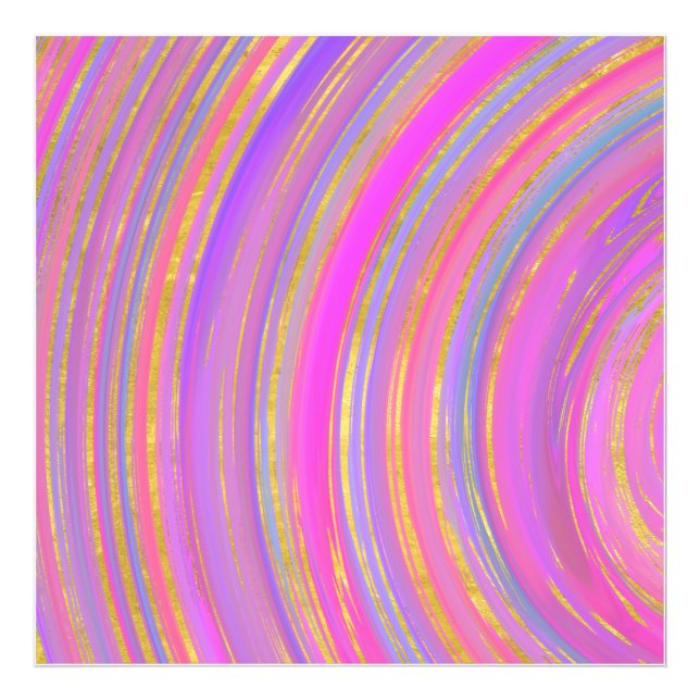 Multifärgad och Guld Fototryck (Framsidan)