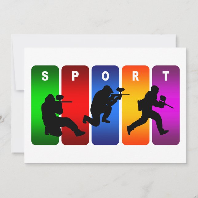 Multifärgad Paintball Emblem (Framsida)