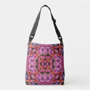 Multifärgad paisley, sjalabildsdesign axelväska