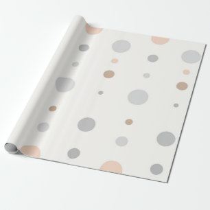 Multifärgad Pastel Polka dots Presentpapper