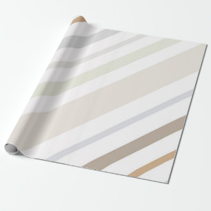 Multifärgad Pastel Stripe Presentpapper