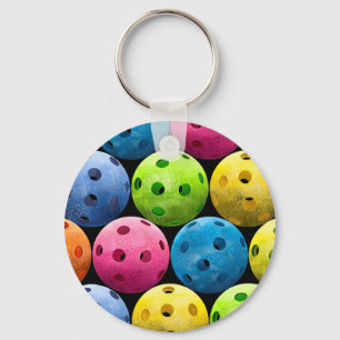 Multifärgad Pickleball Nyckelring