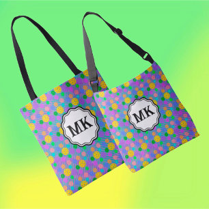 Multifärgad Picklebollar Groovy Monogram Axelväska