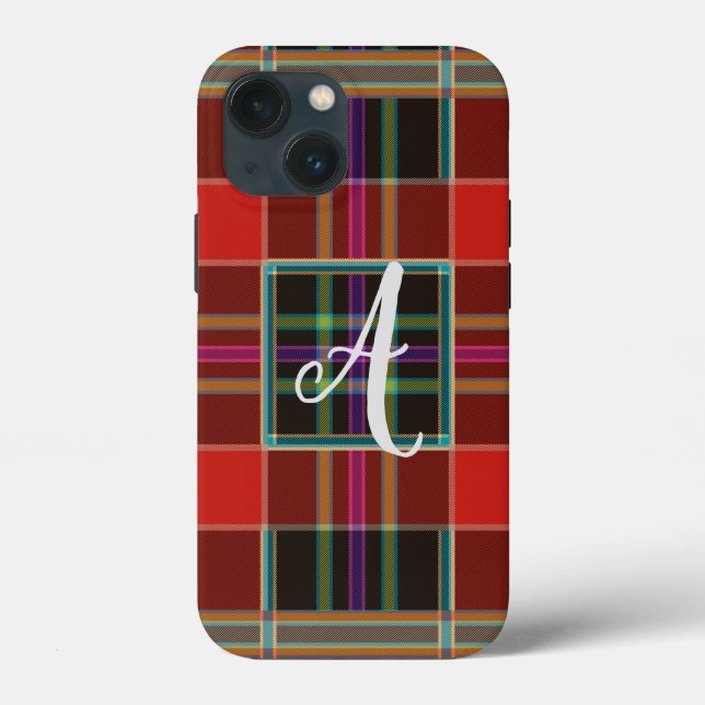 Multifärgad Play (Tartan) Monogram, Namn (Baksida)