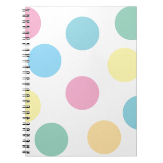 Multifärgad Polka dots Anteckningsbok