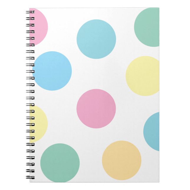 Multifärgad Polka dots Anteckningsbok (Framsidan)