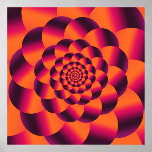 Multifärgad psykedelisk bakgrund, funky vorttex poster