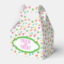 Multifärgad Pumpkins Halloween Mönster Presentaskar