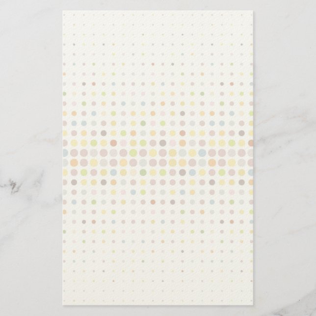 Multifärgad punktbakgrund brevpapper (Framsida)