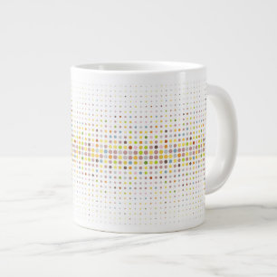 Multifärgad punktbakgrund jumbo mugg