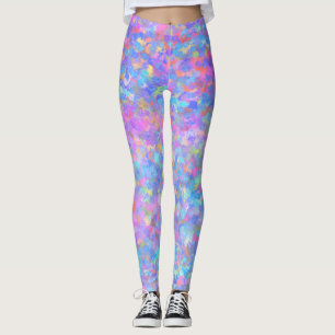 Multifärgad - punktdiagram leggings